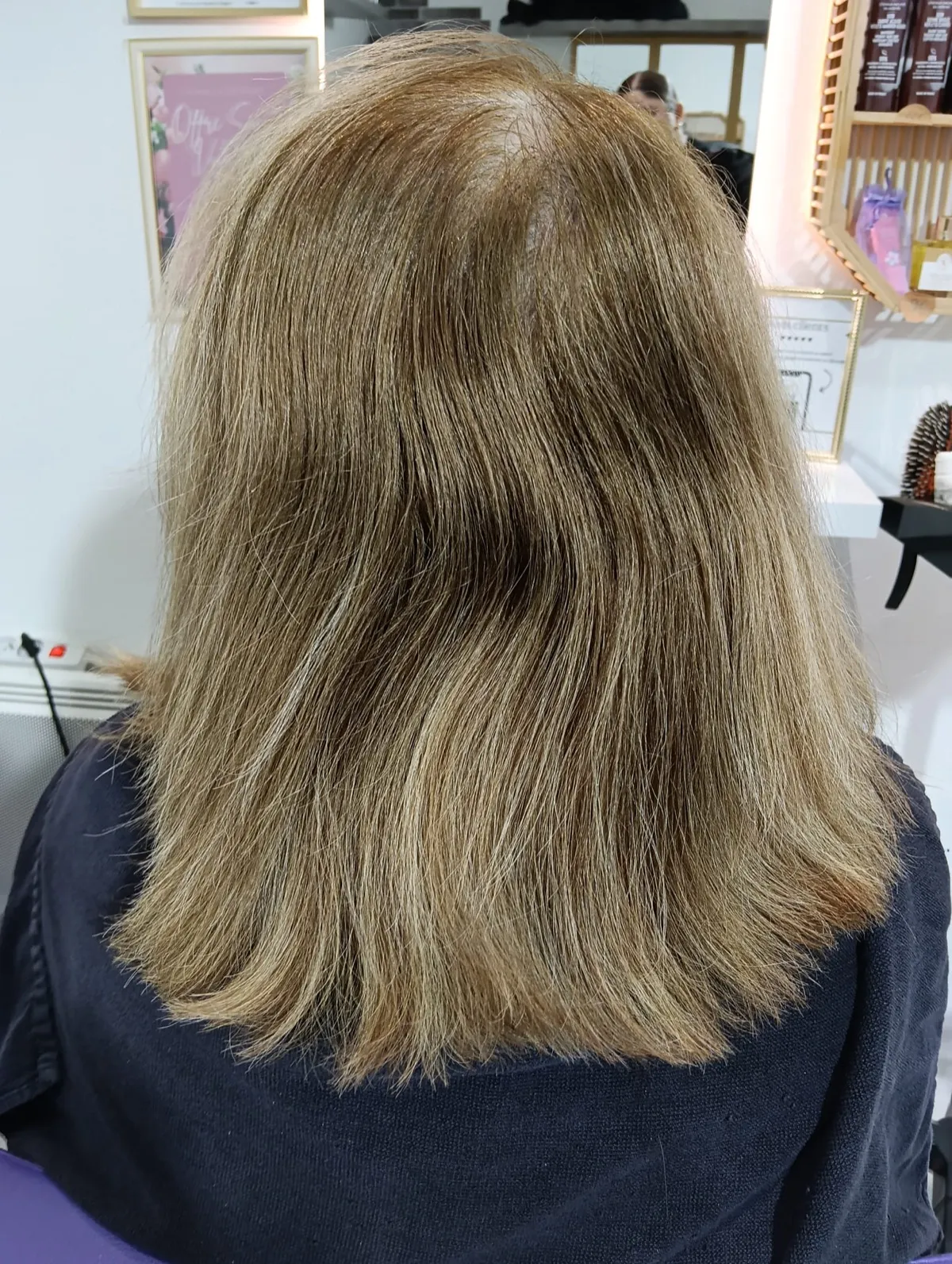 Avant - Balayage blond lumineux